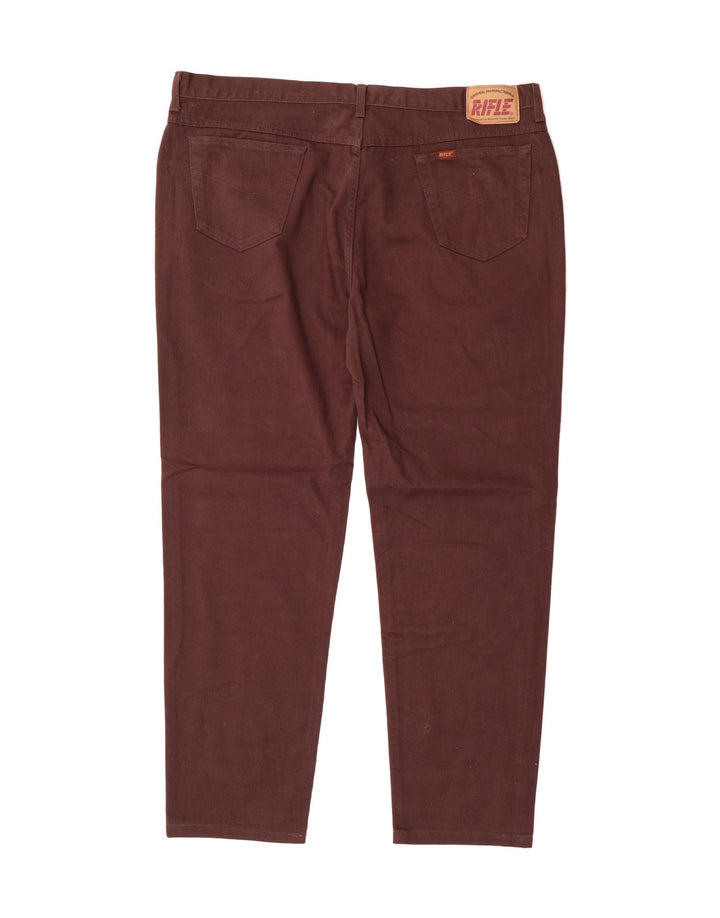 RIFLE Mens Slim Jeans W46 L34 Brown Cotton Vintage Rifle and Second-Hand Rifle from Messina Hembry 