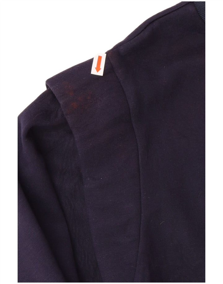 TED BAKER Womens Oversized Sweatshirt Jumper Size 1 XS Navy Blue Viscose