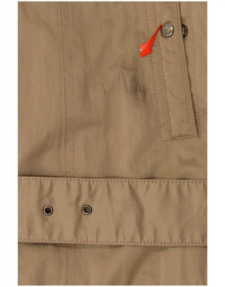 TRUSSARDI Womens Padded Coat IT 50 XL Khaki Polyester