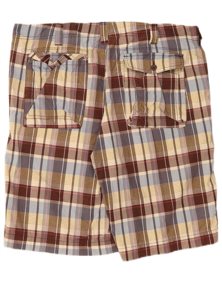 Lee Mens Chino Shorts W38 XL Multicoloured Check Cotton