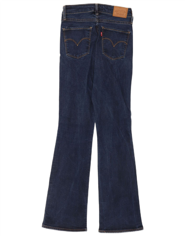 Levi's Womens 725 High Rise Bootcut Jeans W25 L30 Blue Lyocell