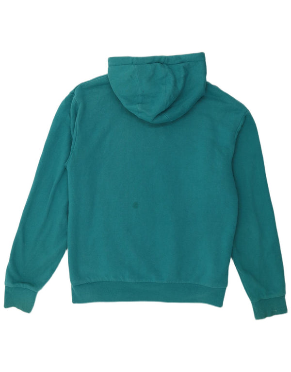 Saltrock Mens Graphic Sherpa Zip Hoodie Sweater XL Turquoise Cotton