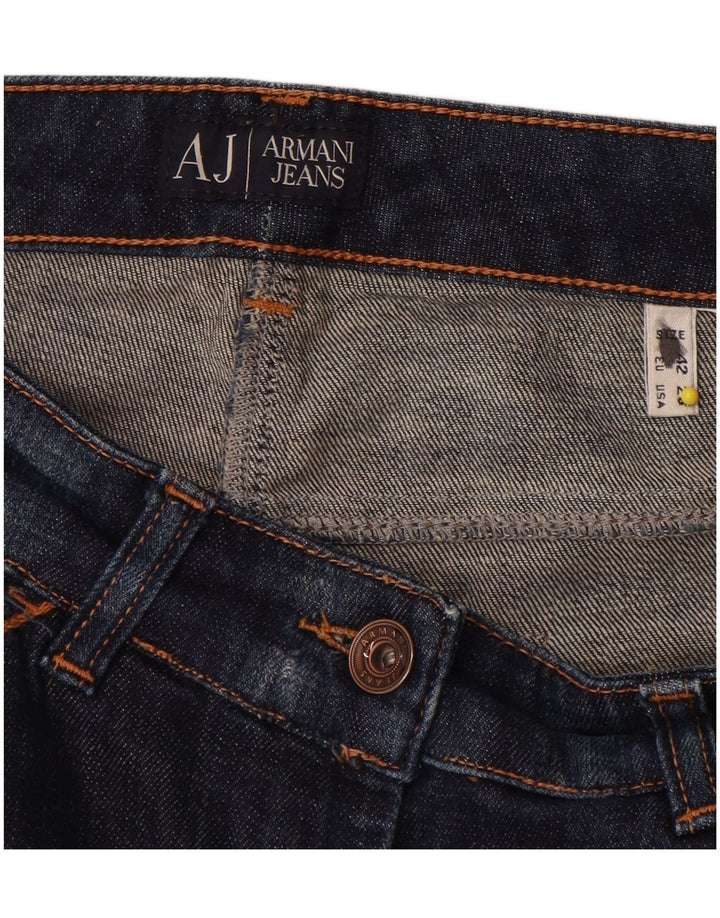 Armani Womens Bootcut Jeans W28 L31 Navy Blue