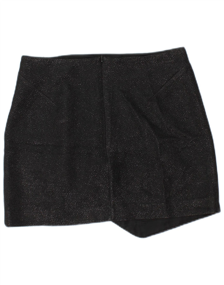 TOPSHOP Womens Mini Skirt UK 10 Small W28  Black Polyester