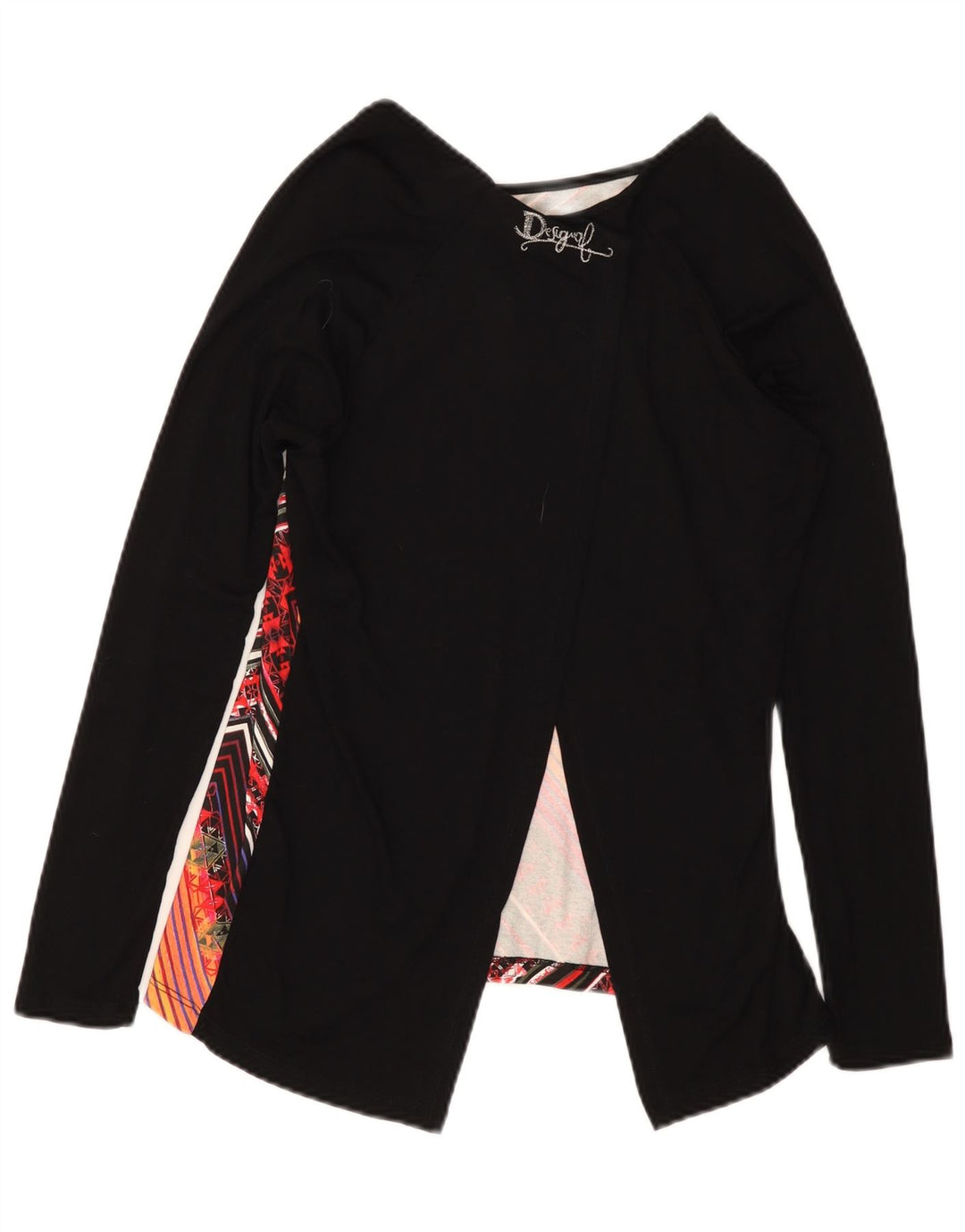 DESIGUAL Womens Blouse Top UK 10 Small Multicoloured Geometric Viscose