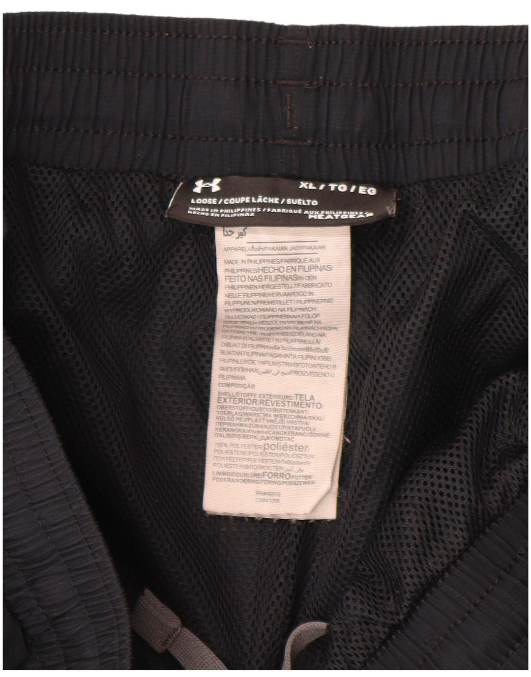 Under Armour Mens Graphic Tracksuit Trousers XL  Black Polyester