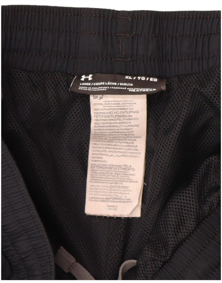 Under Armour Mens Graphic Tracksuit Trousers XL  Black Polyester