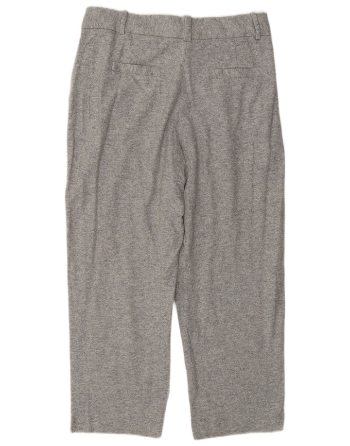 MASSIMO DUTTI Womens Pegged Cropped Trousers EU 42 Large W32 L25 Grey