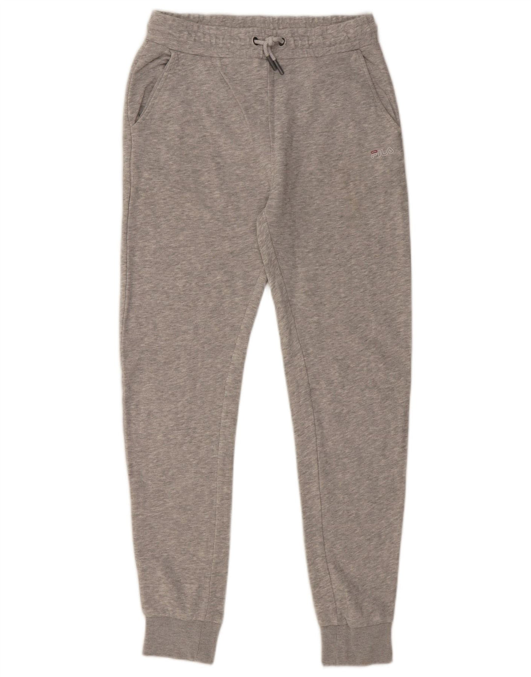 FILA Mens Tracksuit Trousers Joggers Small Grey Flecked Cotton