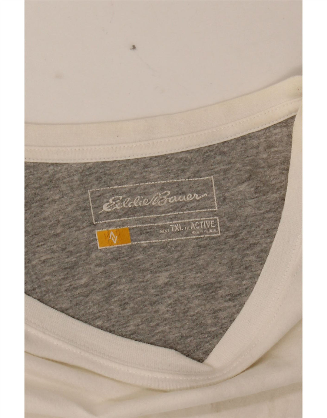 EDDIE BAUER Mens T-Shirt Top XL White Cotton Vintage Eddie Bauer and Second-Hand Eddie Bauer from Messina Hembry 