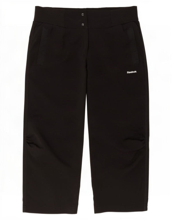 Reebok Womens Bermuda Shorts UK 12 Medium W30 Black Polyester