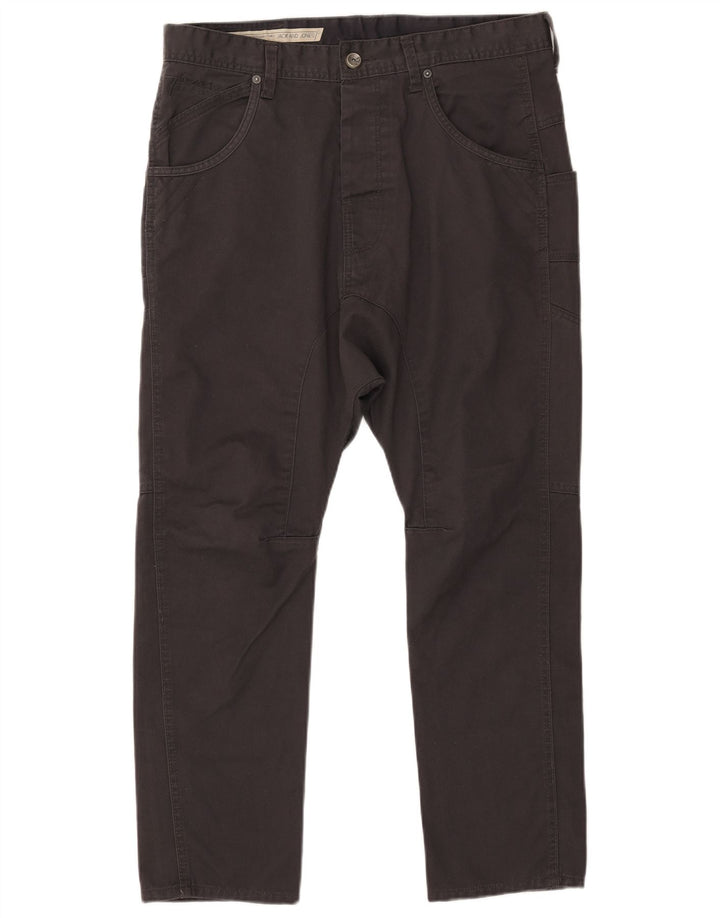 Jack & Jones Mens Slim Casual Trousers W34 L25 Black Polyester
