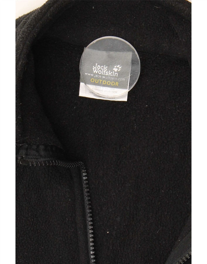 Jack Wolfskin Womens Liner Fleece Jacket UK 12/14 Medium Black Polyester