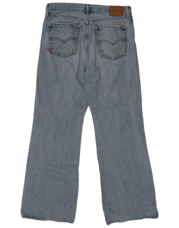 Levi's Womens Distressed Bootcut Jeans W29 L33 Blue Cotton