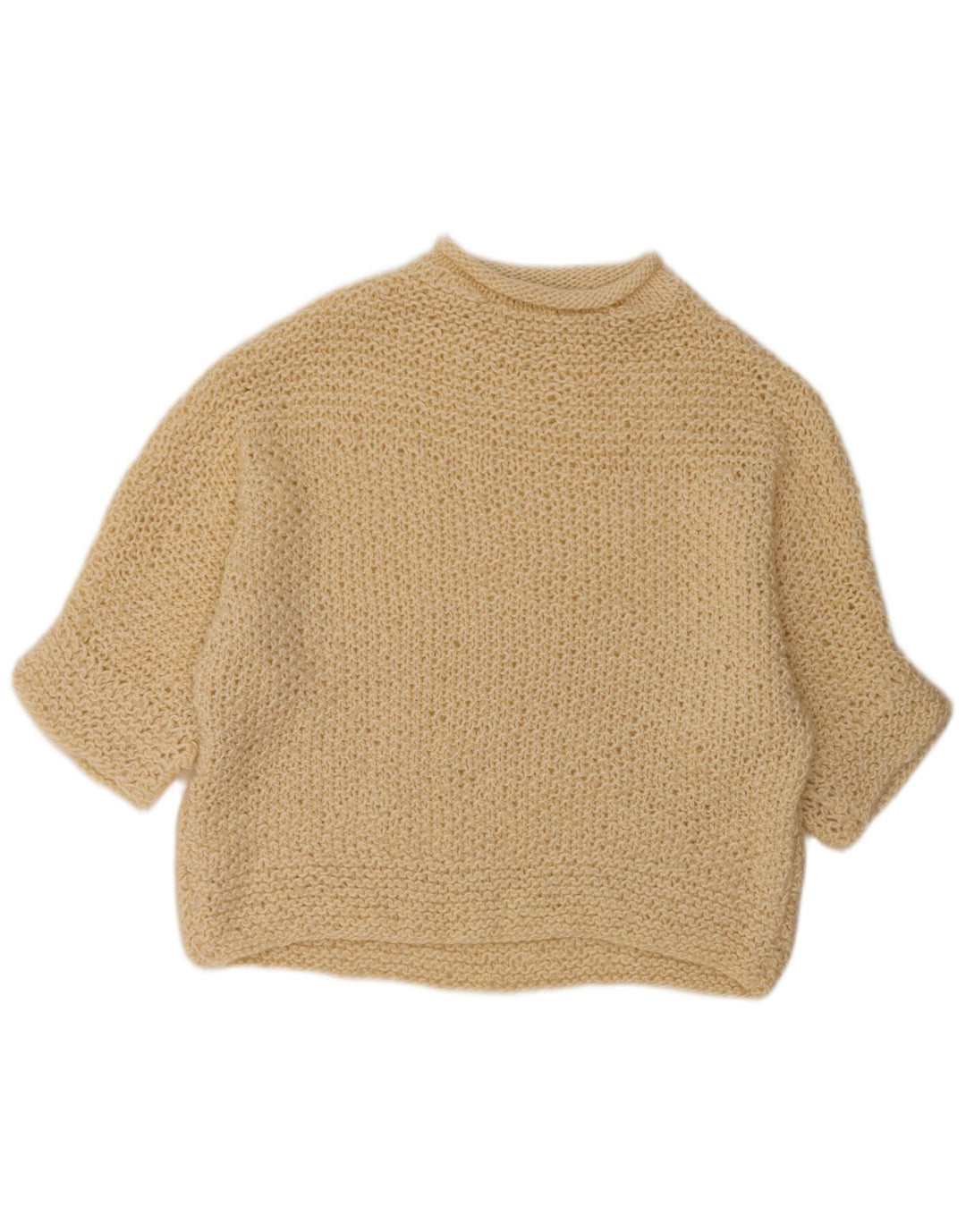 VINTAGE Womens Oversized Crew Neck Jumper Sweater UK 18 XL Off White