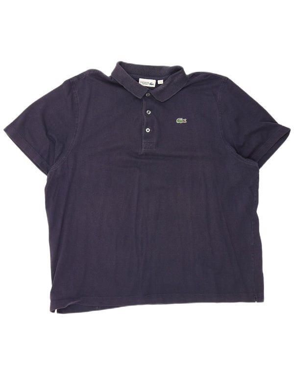 LACOSTE Mens Polo Shirt Size 8 3XL Navy Blue Cotton