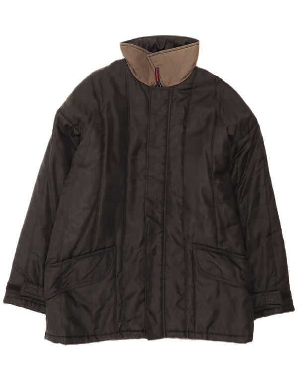 Invicta Mens Padded Jacket UK 42 XL Black Colourblock