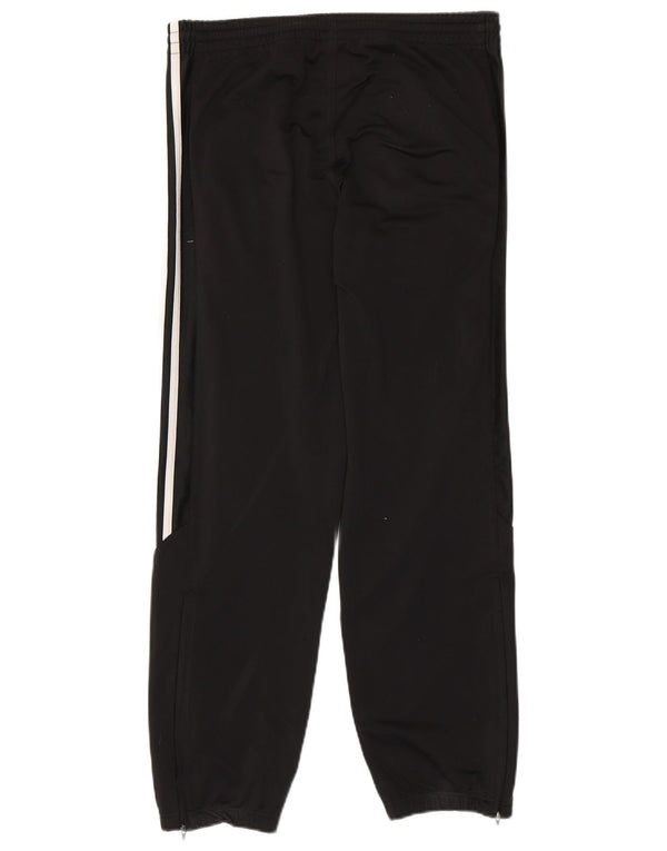 ADIDAS Boys Tracksuit Trousers Joggers 13-14 Years  Black Polyester