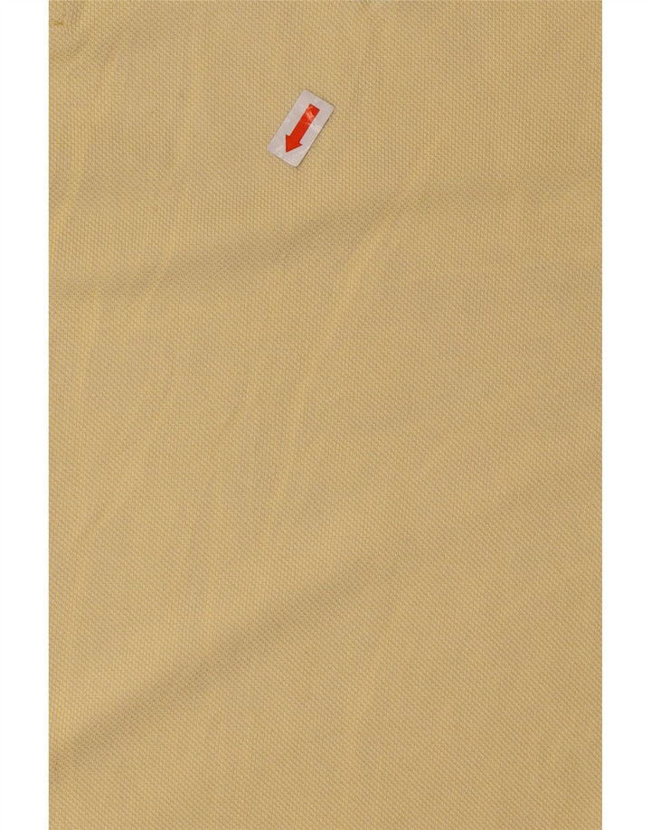 MARLBORO CLASSICS Mens Polo Shirt Large Yellow Cotton