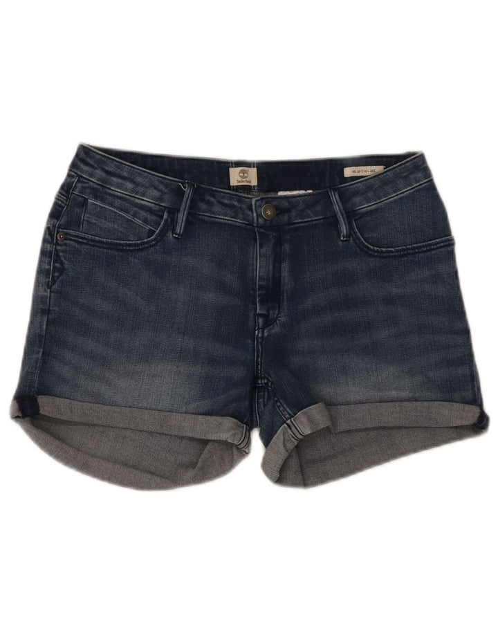 Timberland Womens Denim Shorts W29 Medium Navy Blue Cotton