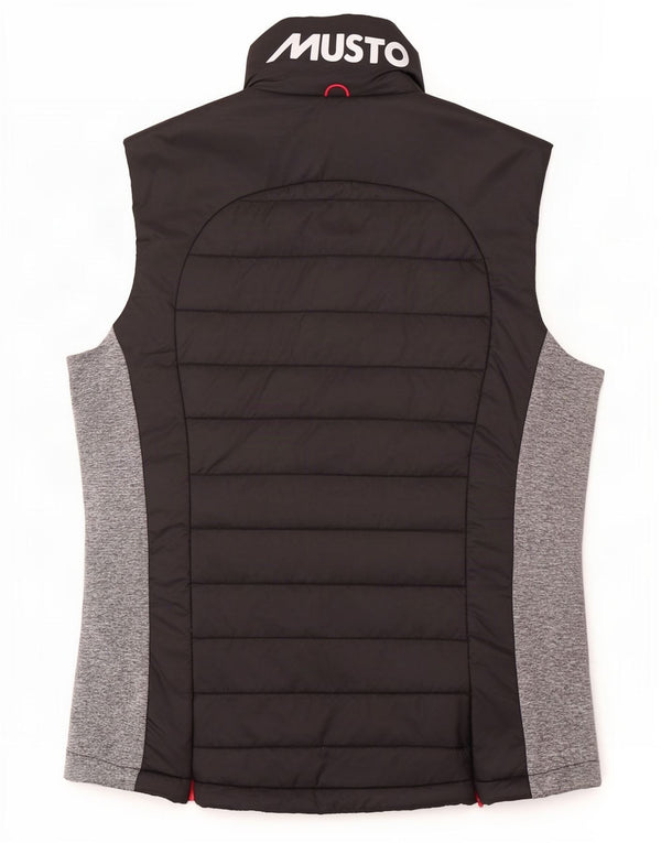 Musto Womens Padded Gilet UK 12 Medium Black Colourblock Polyester