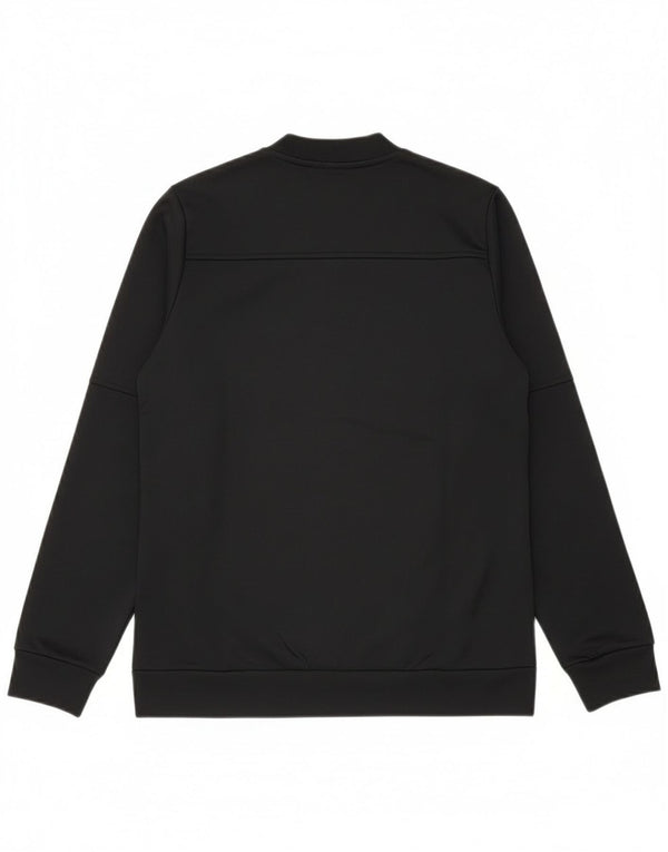 Adidas Boys Primegreen Tracksuit Top Jacket 11-12 Years Black Polyester