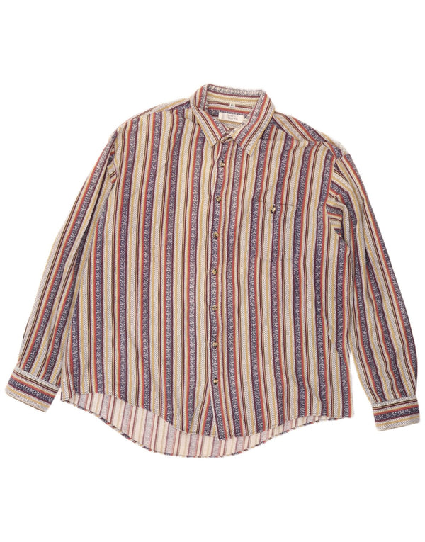 HENRY MORELL Mens Shirt Size 43/44 XL Multicoloured Striped
