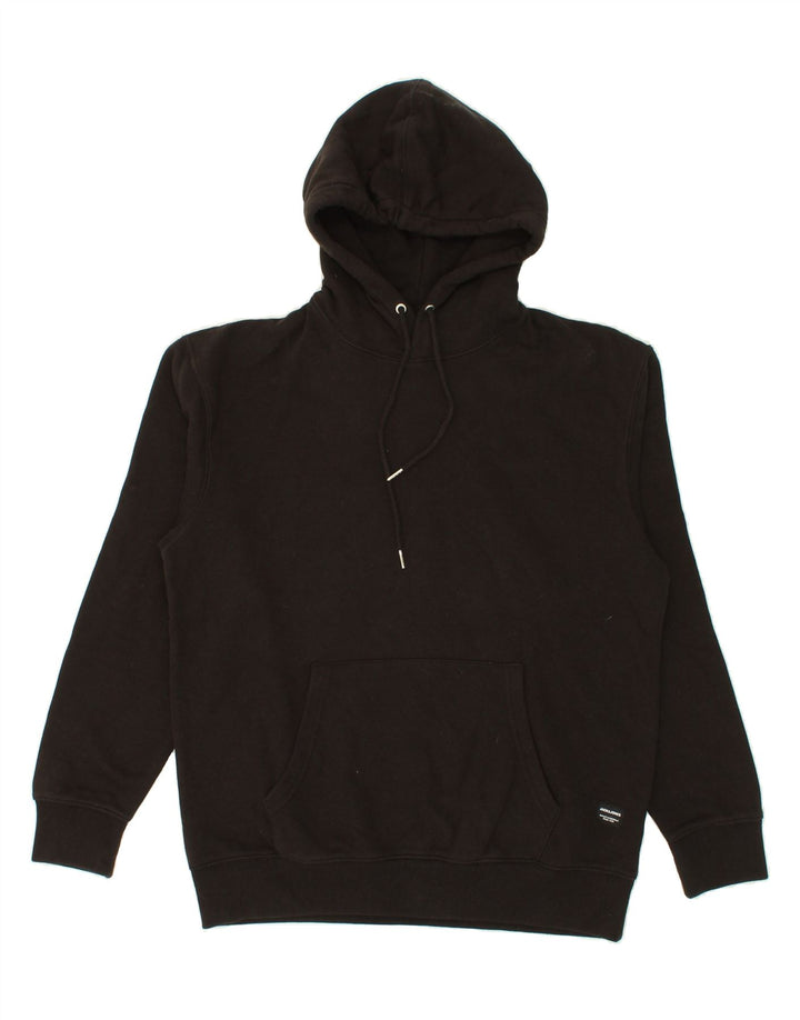 JACK & JONES Mens Hoodie Jumper Medium Black Cotton Vintage Jack & Jones and Second-Hand Jack & Jones from Messina Hembry 