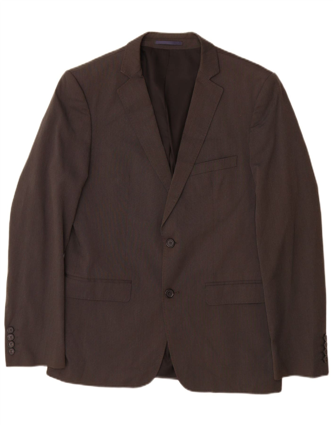 Zara Mens 2 Button Blazer Jacket EU 48 Medium Grey