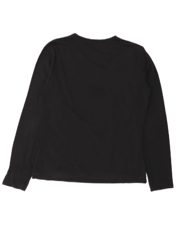 SERGIO TACCHINI Womens Top Long Sleeve UK 14 Medium Black