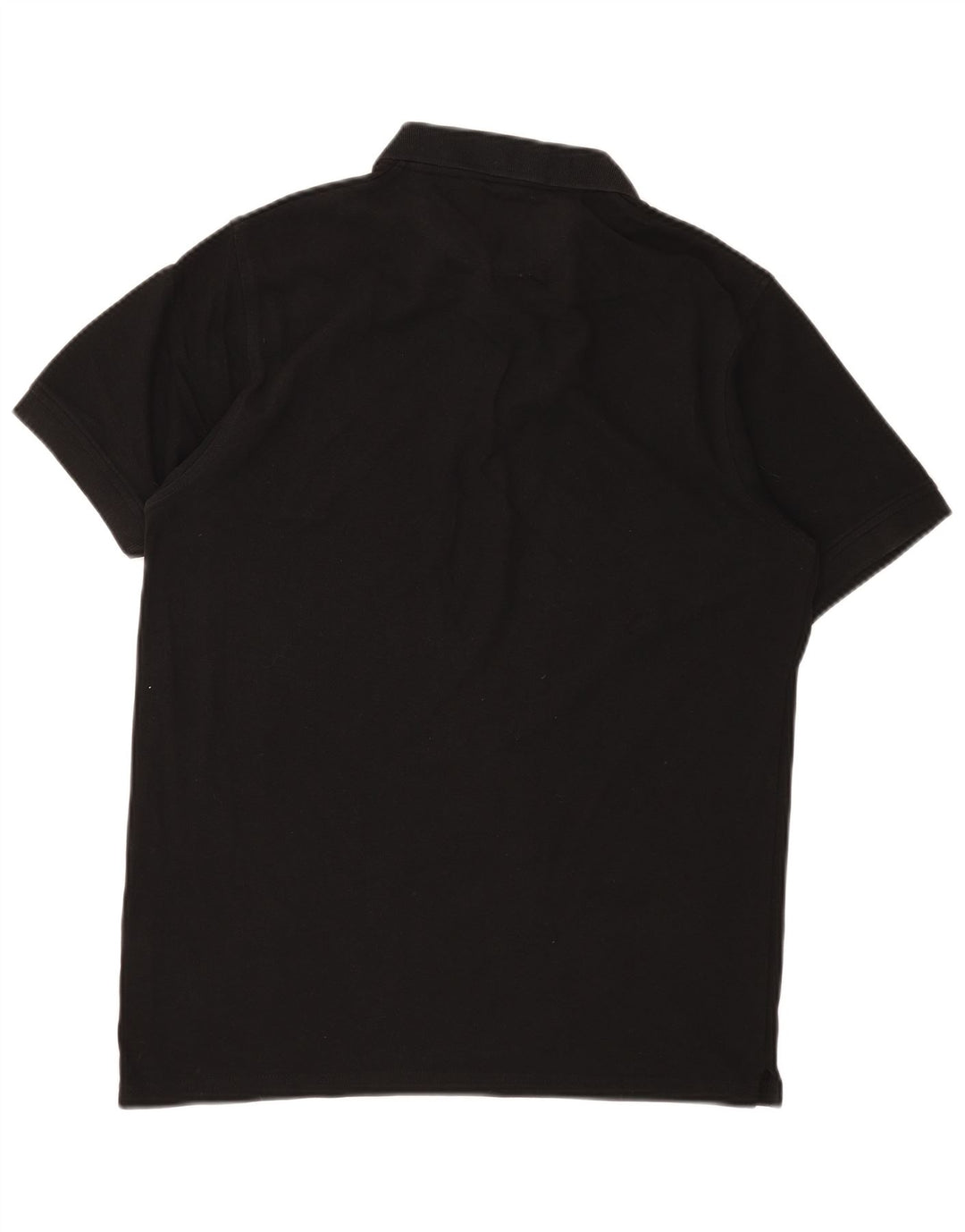 ZARA Mens Polo Shirt Large Black Cotton