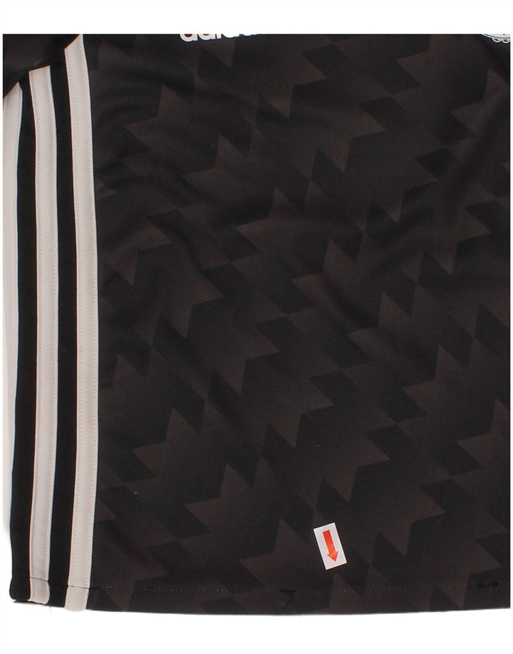 ADIDAS Boys Manchester United Graphic T-Shirt Top 4-5 Years Black