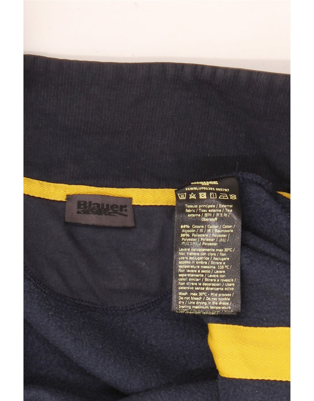 Blauer Mens Tracksuit Top Jacket Large Navy Blue Cotton