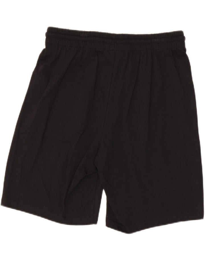 KAPPA Mens Graphic Sport Shorts Large  Black Cotton
