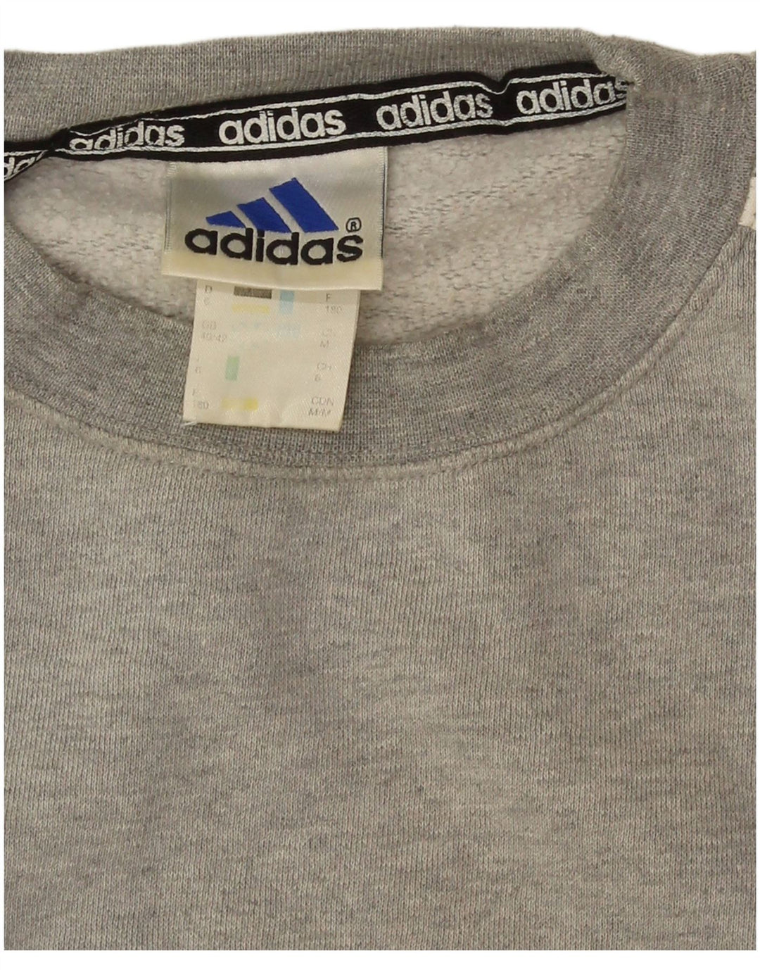 Adidas Mens Sweatshirt Jumper UK 40/42 Medium Grey