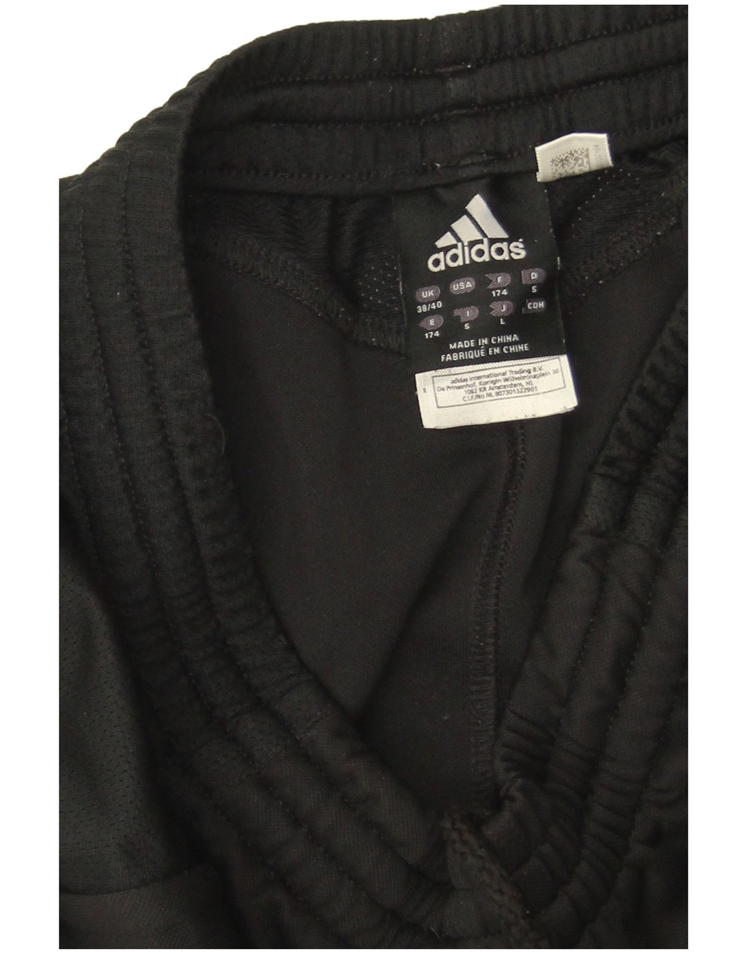 Adidas Mens Tracksuit Trousers UK 38/40 Medium Black Polyester