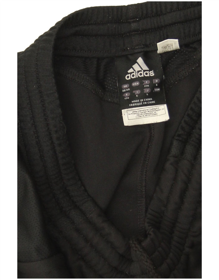 Adidas Mens Tracksuit Trousers UK 38/40 Medium Black Polyester