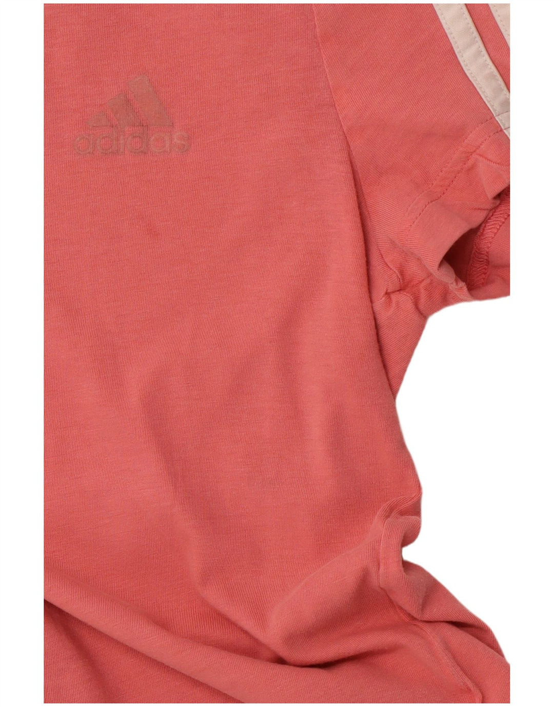 ADIDAS Girls T-Shirt Top 9-10 Years Pink Cotton
