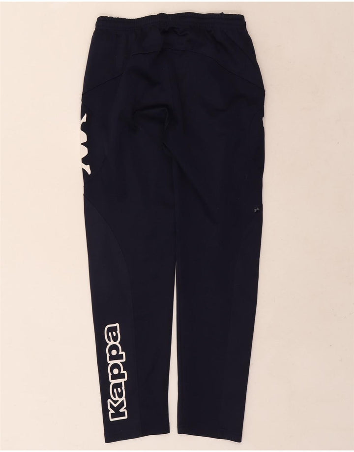 Kappa Boys Graphic Tracksuit Trousers 11-12 Years Navy Blue Polyester