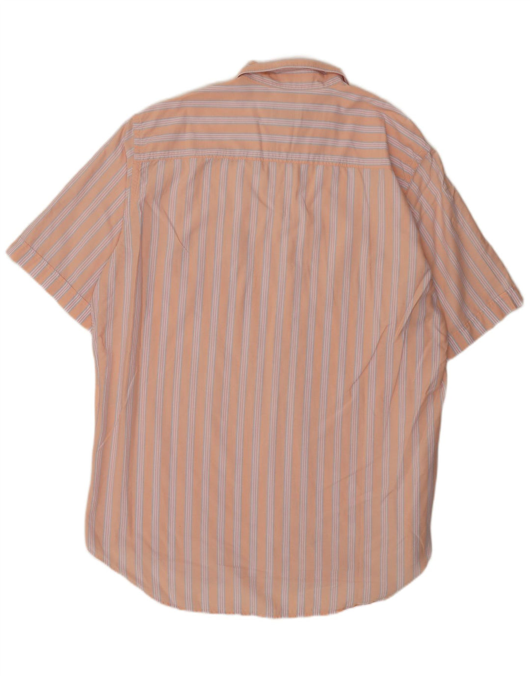 Marlboro Classics Mens Short Sleeve Shirt 3XL Pink Striped Cotton