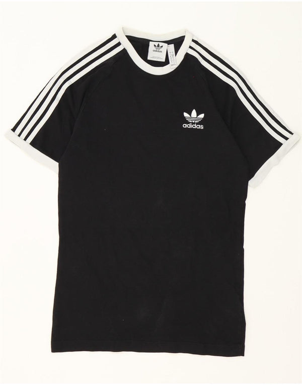 Adidas Mens T-Shirt Top Small Black Cotton