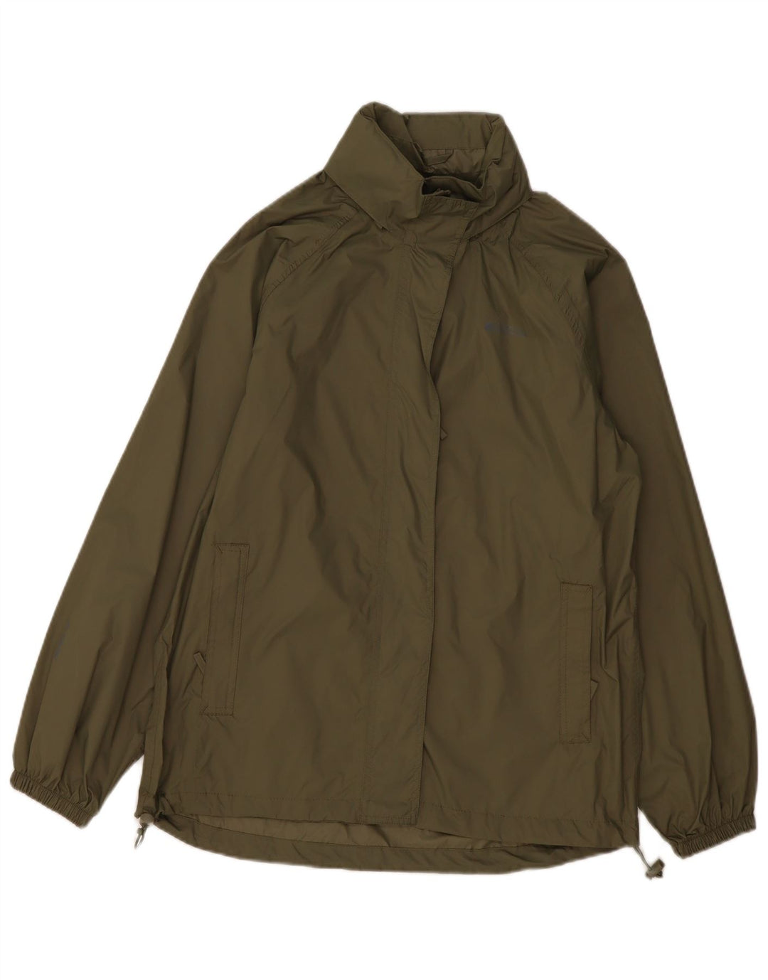 Mountain Warehouse Womens Rain Jacket UK 14 Large Khaki Nylon
