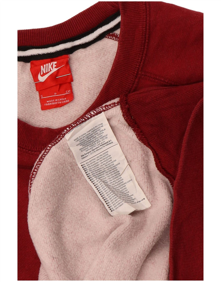 Nike Mens Sweatshirt Jumper Small Red Cotton