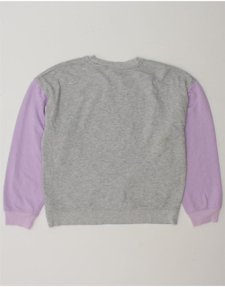 COAST Womens Graphic Sweatshirt Jumper UK 10 Small Grey Colourblock Vintage Coast and Second-Hand Coast from Messina Hembry 
