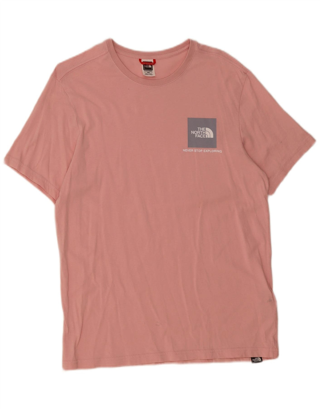 THE NORTH FACE Mens T-Shirt Top Medium Pink Cotton