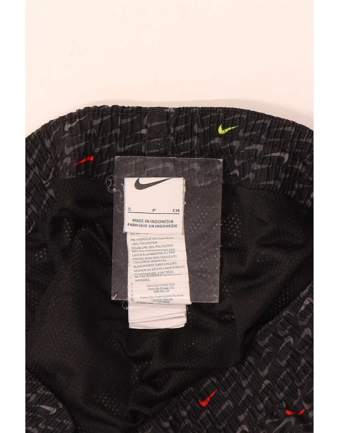 Nike Mens Graphic Sport Shorts Small Black Polyester