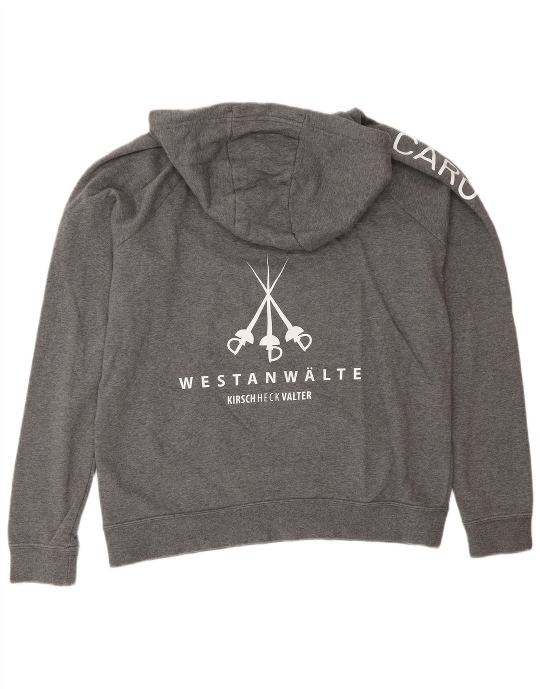 NIKE Mens Graphic Hoodie Jumper Medium Grey Cotton