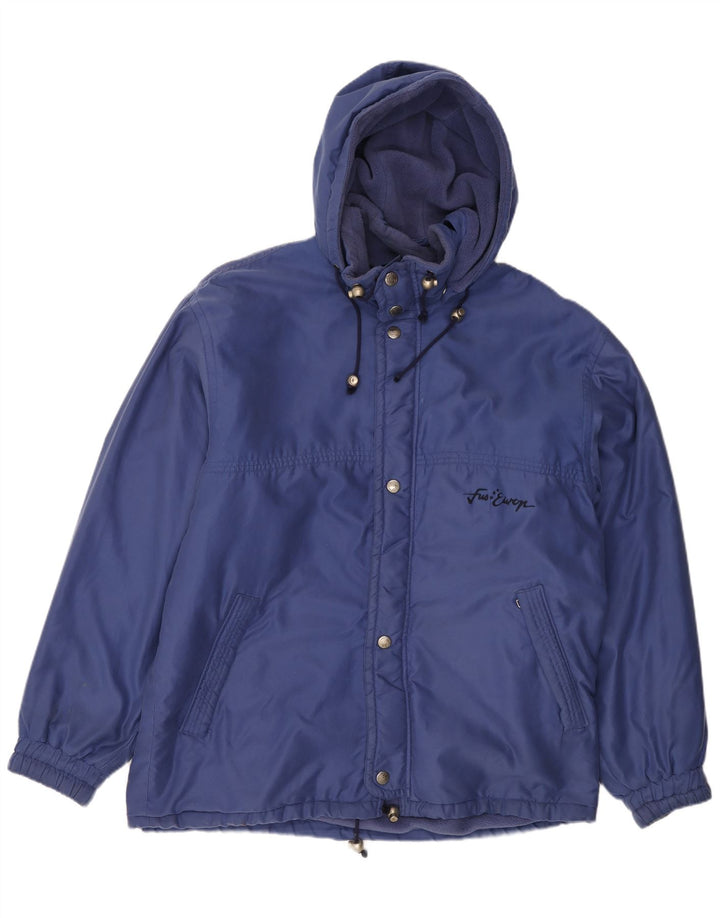 Polartec Mens Oversized Windbreaker Jacket UK 38 Medium Blue Polyester