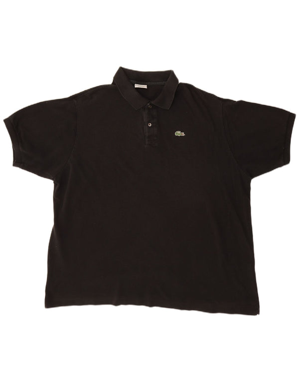 LACOSTE Mens Polo Shirt Size 9 4XL Black Cotton