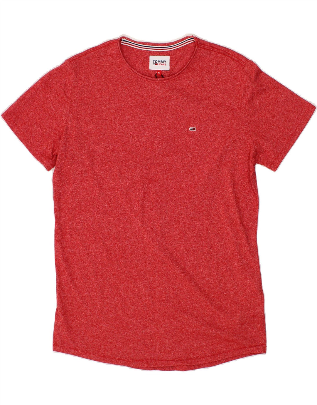 TOMMY HILFIGER Mens T-Shirt Top Medium Red Cotton Vintage Tommy Hilfiger and Second-Hand Tommy Hilfiger from Messina Hembry 